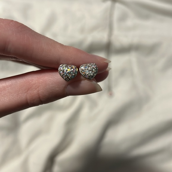 Diamond Heart Necklace & Matching Earrings - Picture 8 of 9